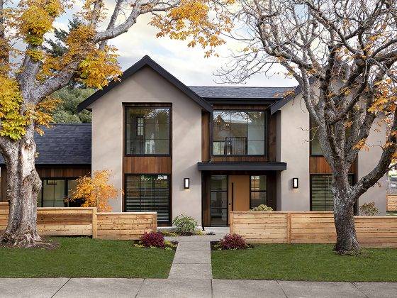 Exterior of home in Oak Bay, designed by Carolynn Wilson Architect