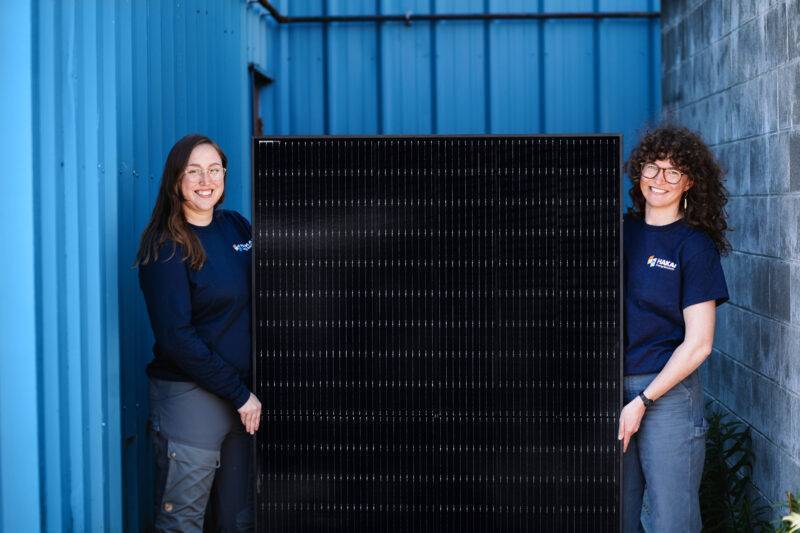 Hakai Energy Solutions black solar panels