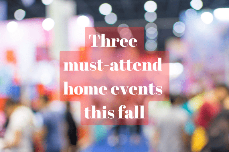 Three top fall home events